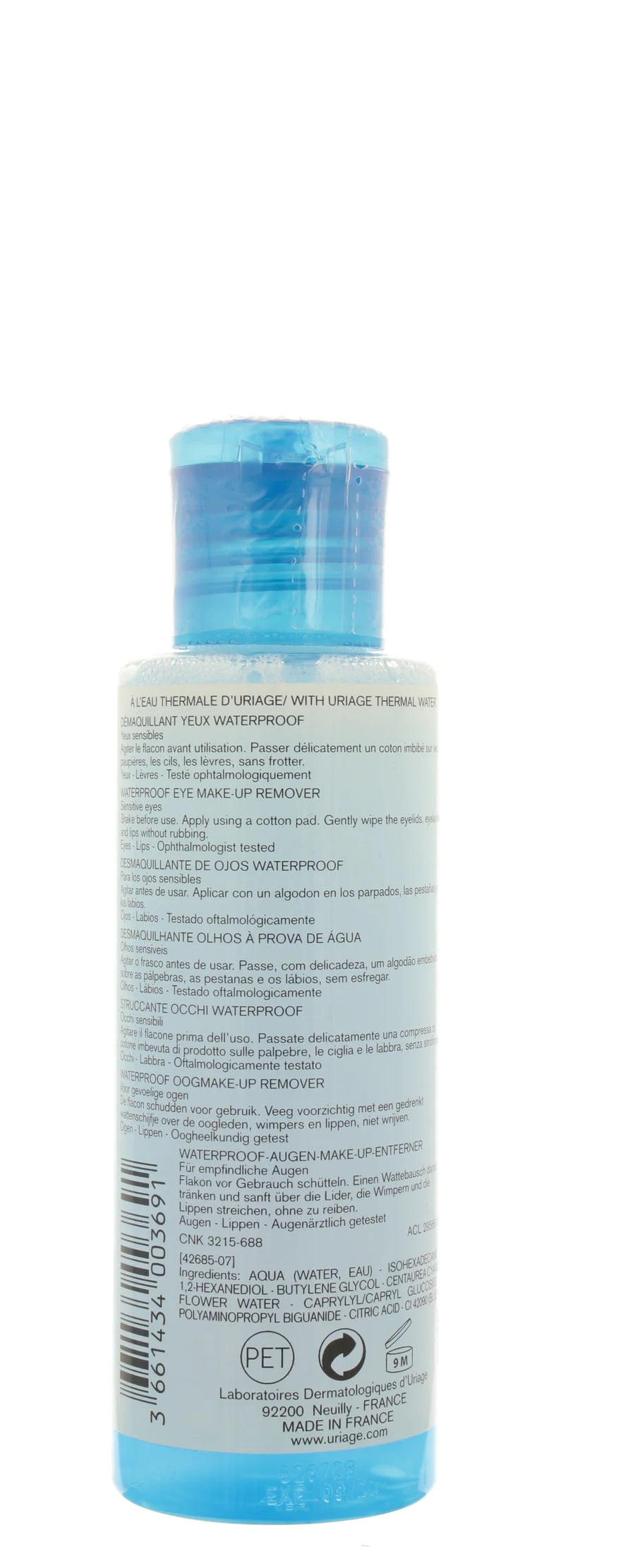 Uriage-Waterproof Eye Make-Up Remover 100ml