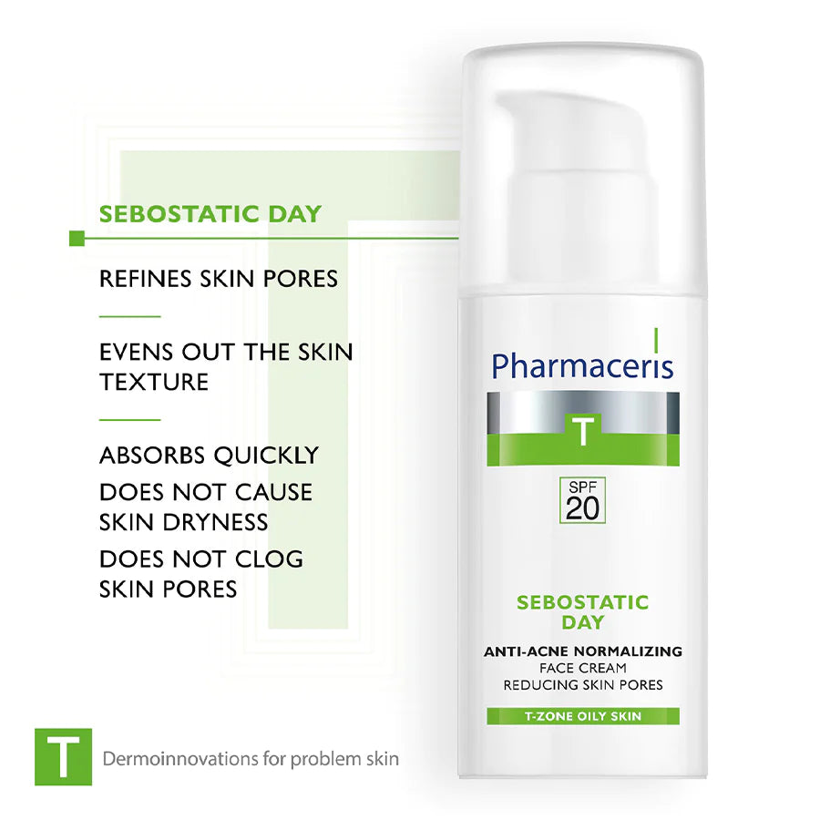 PharmacerisSebostatic Day Anti Acne Face Cream 50ml