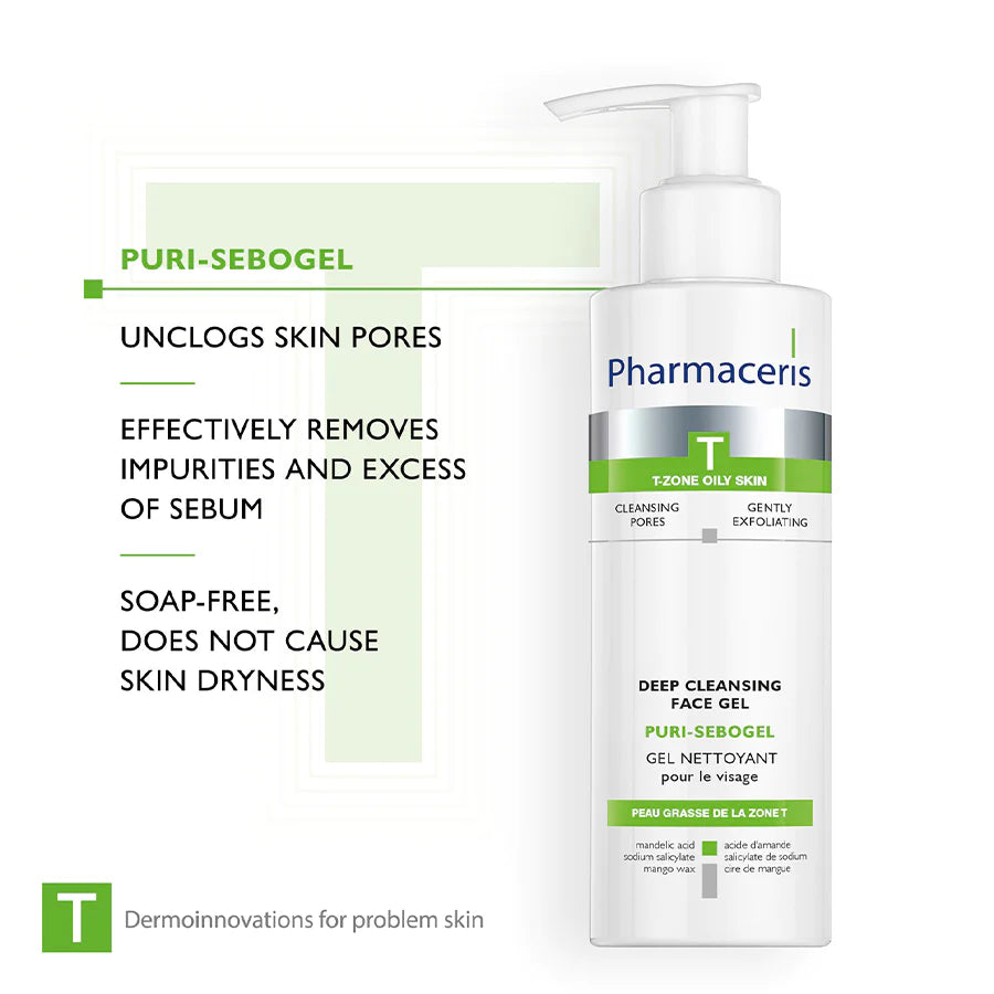 PharmacerisPuri-Sebogel T-Zone Gel Wash 190ml