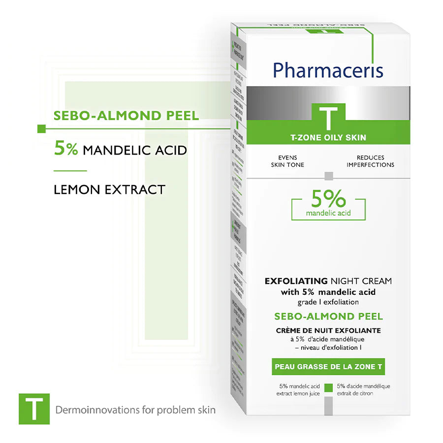 PharmacerisSebo-Almond Peel 5% Night Cream 50ml