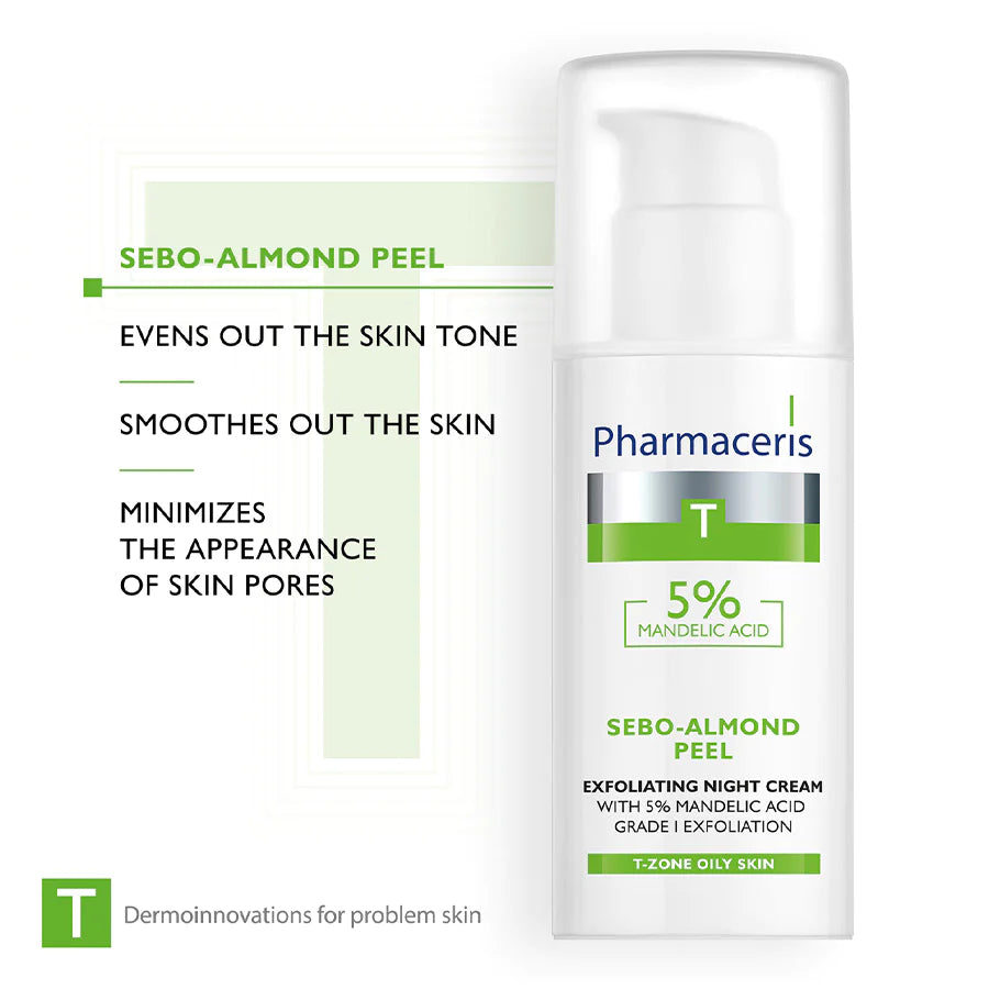 PharmacerisSebo-Almond Peel 5% Night Cream 50ml