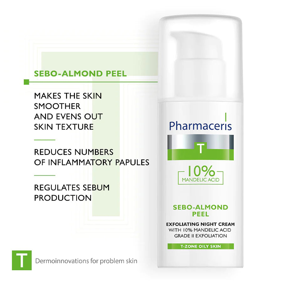 PharmacerisSebo-Almond Peel 10% Night Cream 50ml