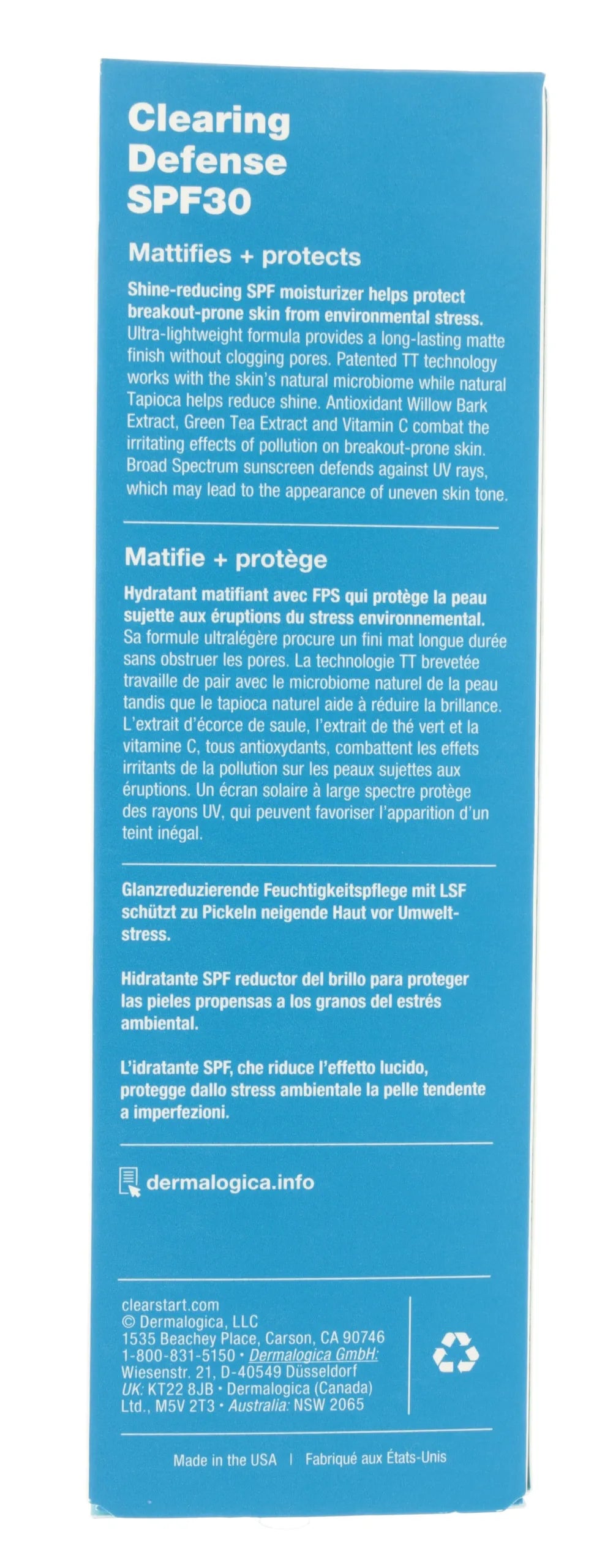 Dermalogica-Clearing Defense SPF30 59ml