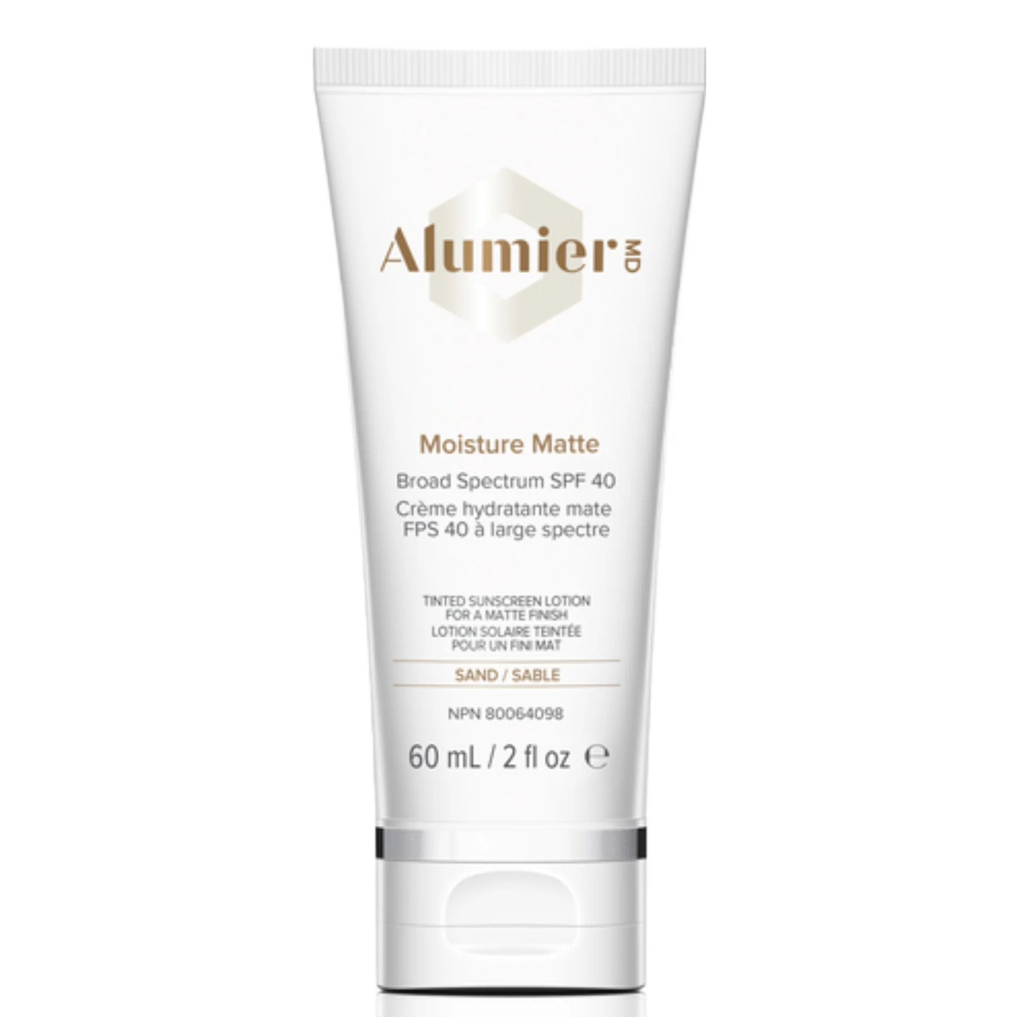 Alumier MD | Moisture Matte Broad Spectrum SPF 40 Sand (60ml)