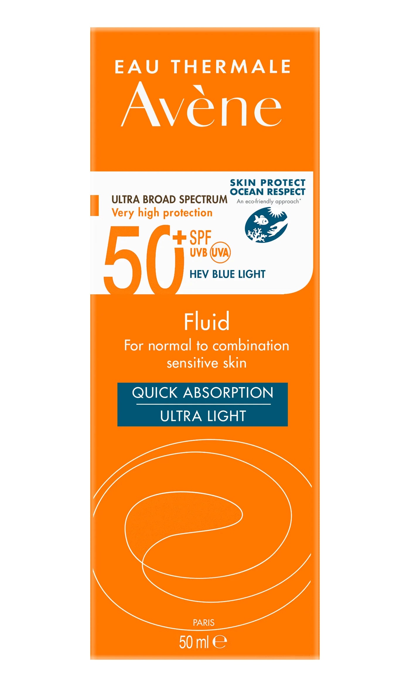 Avene-Very High Protection Fluid For Sensitive Skin Spf50+ 50ml