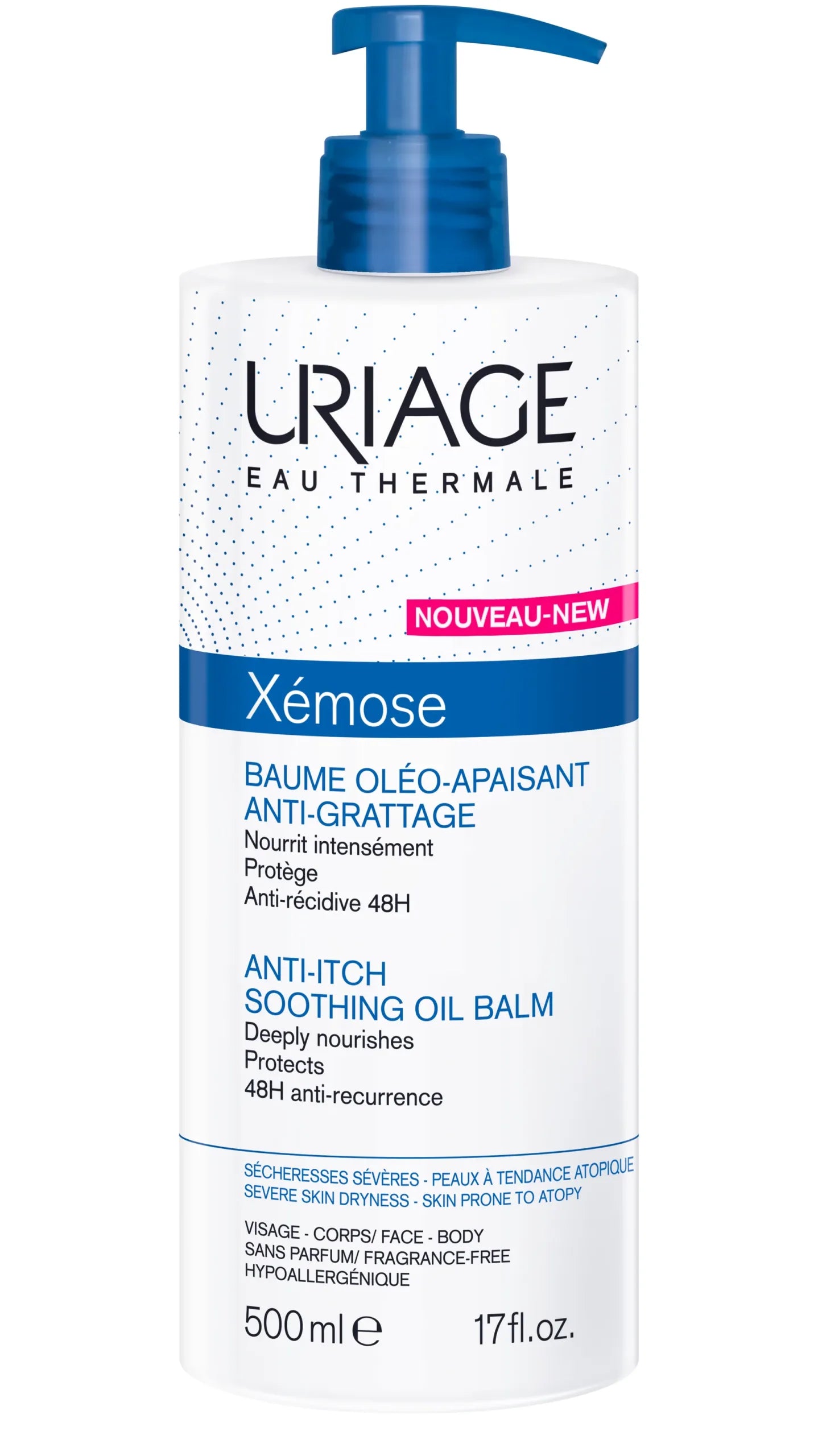 Uriage-Xémose Anti-Itch Soothing Oil Balm 500ml
