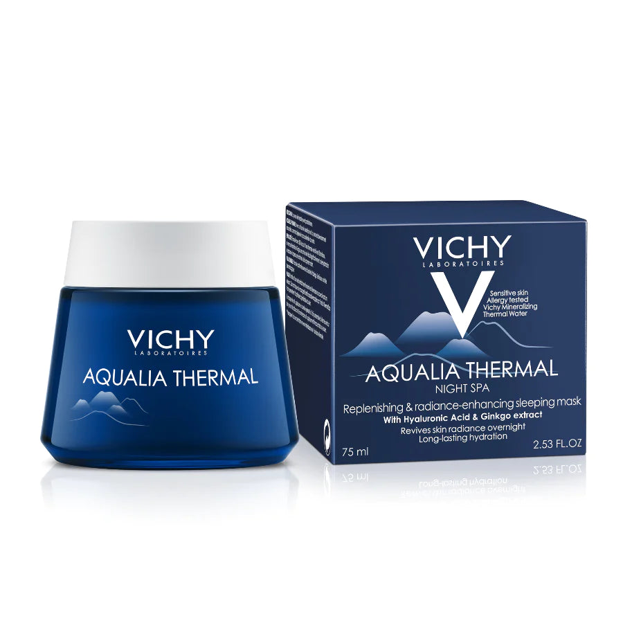 Vichy-Aqualia Thermal Night Moisturiser + Mask 75ml