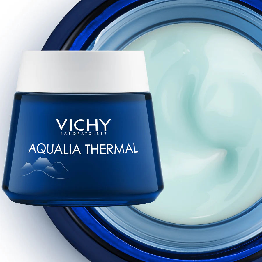 Vichy-Aqualia Thermal Night Moisturiser + Mask 75ml