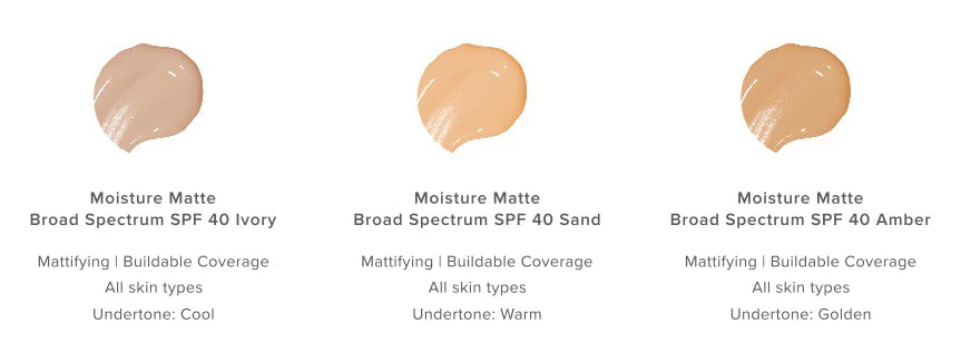 Alumier MD | Moisture Matte Broad Spectrum SPF 40 Ivory (60ml)